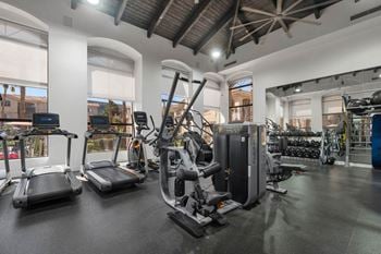 24-Hour fitness center with top of the line equipment
